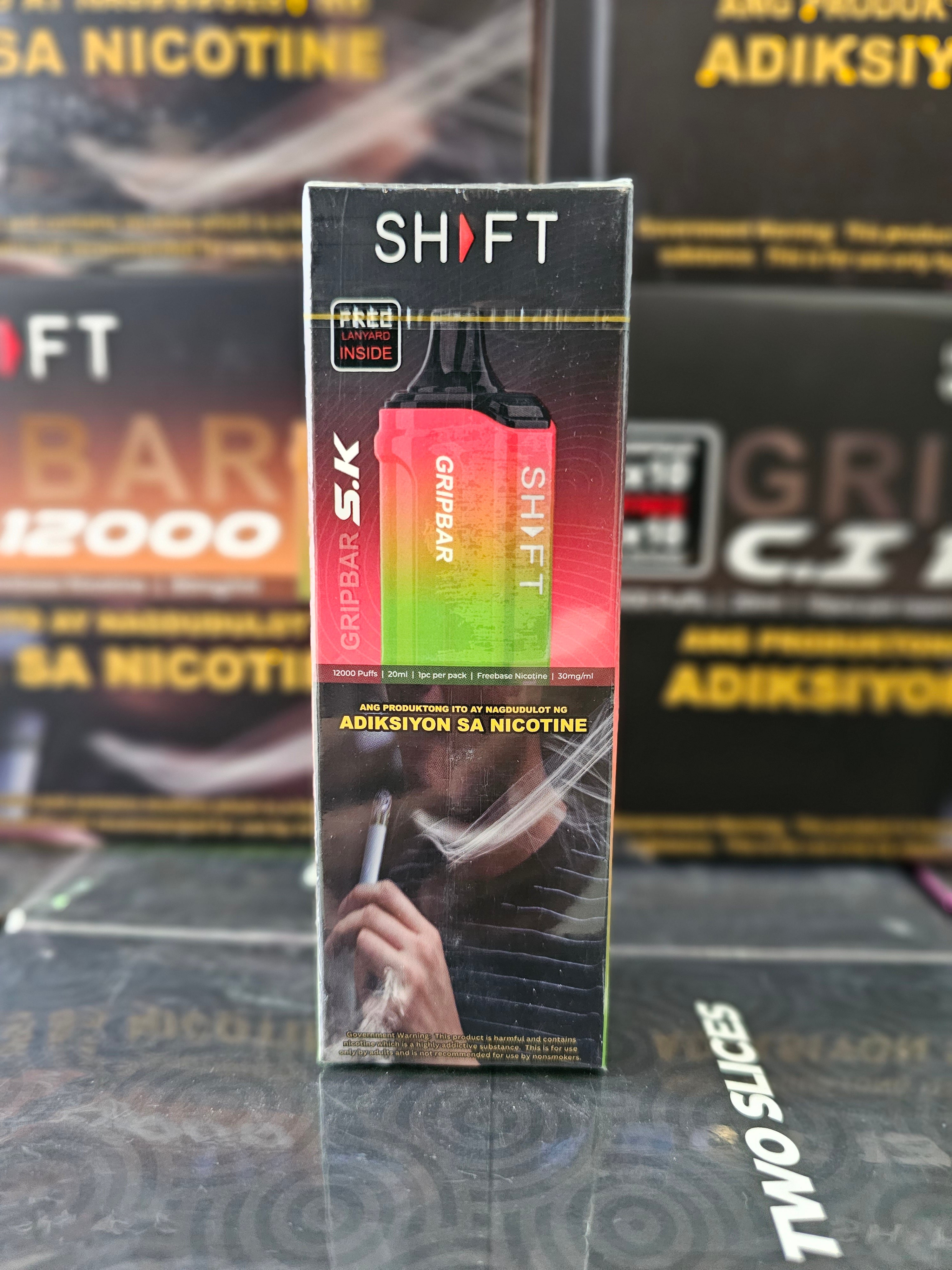 Shift Gripbar 5mg 12000 Puffs Disposable Vape – Puff Supply Philippines